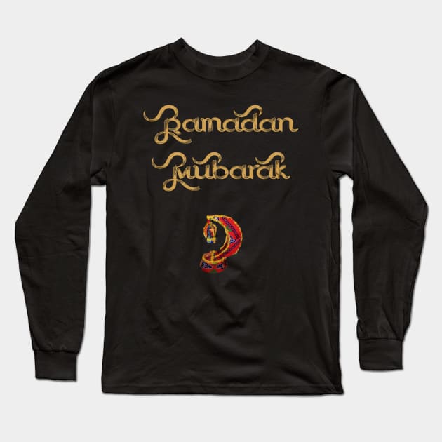 Ramadan Mubarak Long Sleeve T-Shirt by LOOKER